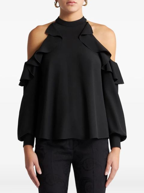 ETRO silk top - Black