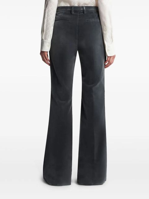 ETRO flared velvet trousers - Grey