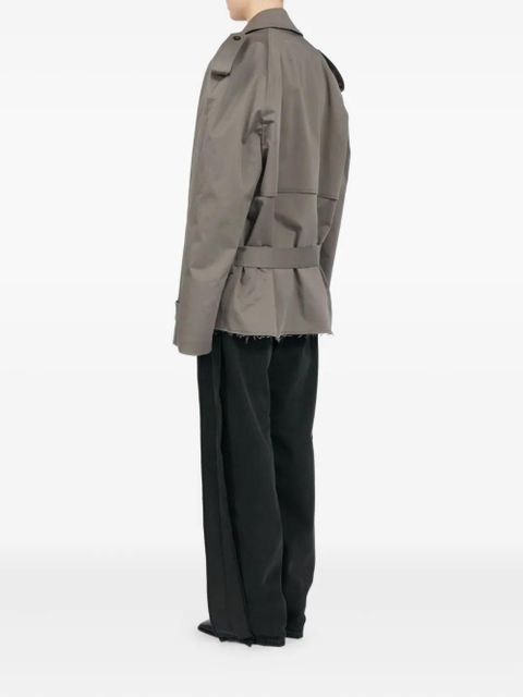 MM6 Maison Margiela double-breasted belted trench jacket - Grey