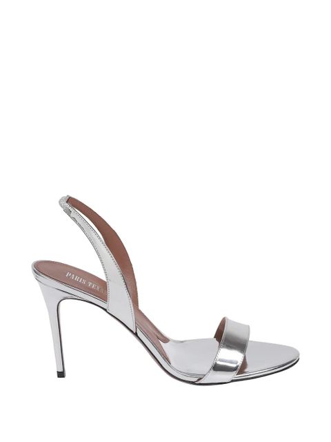 Paris Texas Vera metallic slingback sandals - Silver - zdjęcie produktu nr 1