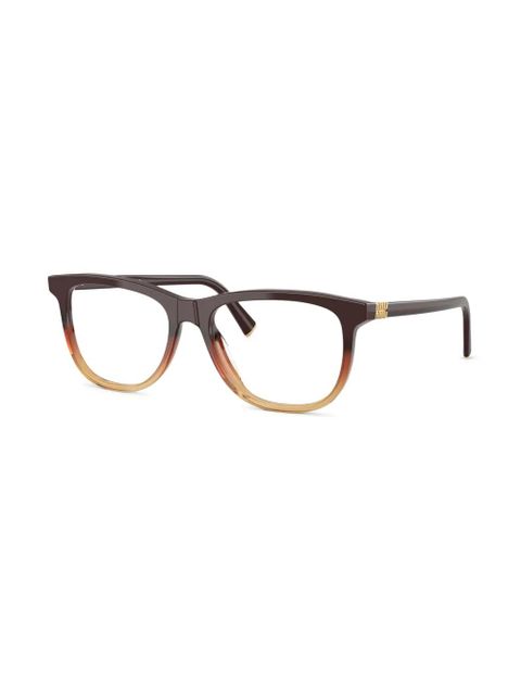Miu Miu Eyewear round-frame glasses - Brown - zdjęcie produktu nr 2