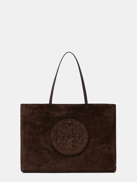 Tory Burch torebka zamszowa Ella Suede kolor brązowy 170980-200 - zdjęcie produktu nr 1