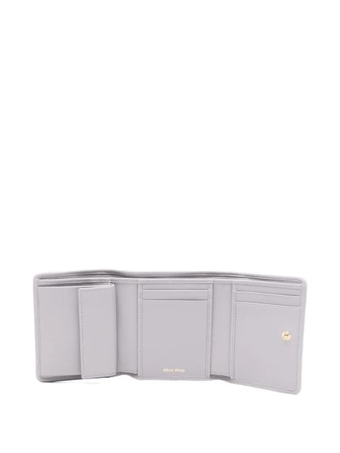 Miu Miu small quilted logo wallet - Purple - zdjęcie produktu nr 2