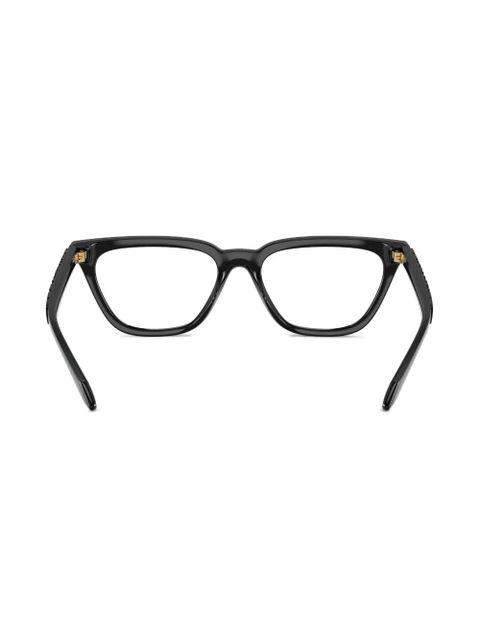 Versace Eyewear Greca-motif cat-eye glasses - Black