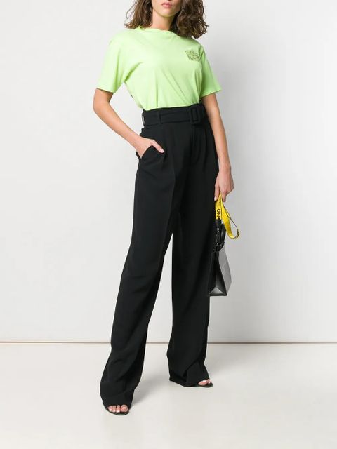 Off-White high-waisted belted trousers - Black - zdjęcie produktu nr 2