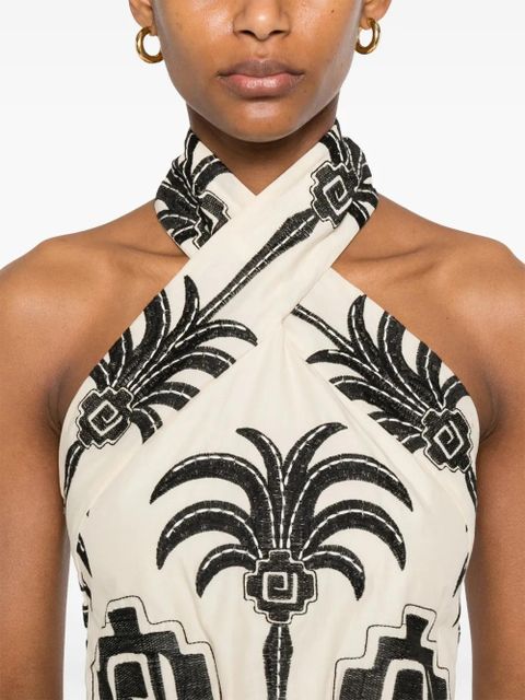 Johanna Ortiz Pintaderas mini dress - Neutrals