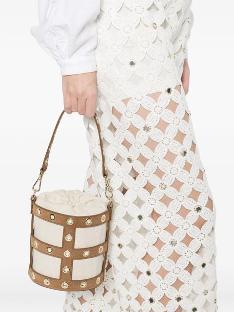 Maje eyelet bucket bag - Neutrals - zdjęcie produktu nr 2