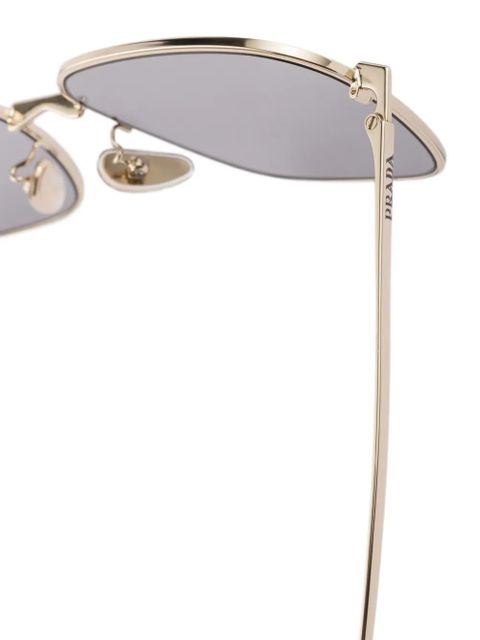 Prada Eyewear metal square-frame sunglasses - Gold