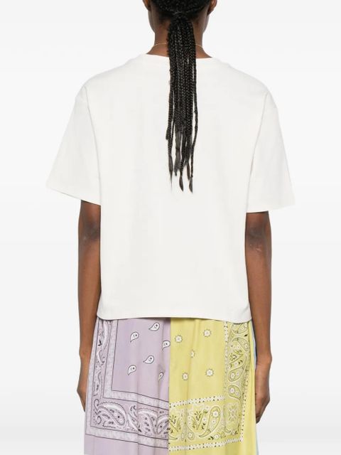 Weekend Max Mara floral-embroidered T-shirt - Neutrals