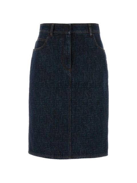 FENDI five-pocket denim skirt - Blue - zdjęcie produktu nr 1
