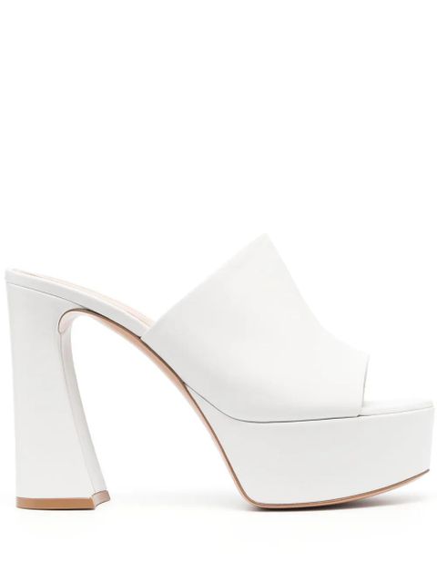 Gianvito Rossi 130mm leather sandals - White - zdjęcie produktu nr 1