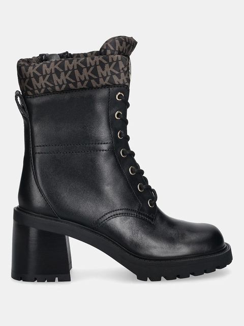 MICHAEL Michael Kors botki skórzane Cade damskie kolor czarny na słupku 40F5CAME6L.292