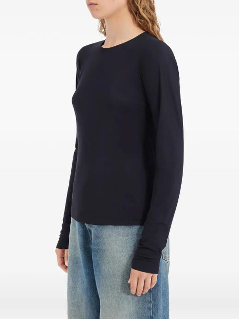 MM6 Maison Margiela long-sleeved T-shirt - Blue