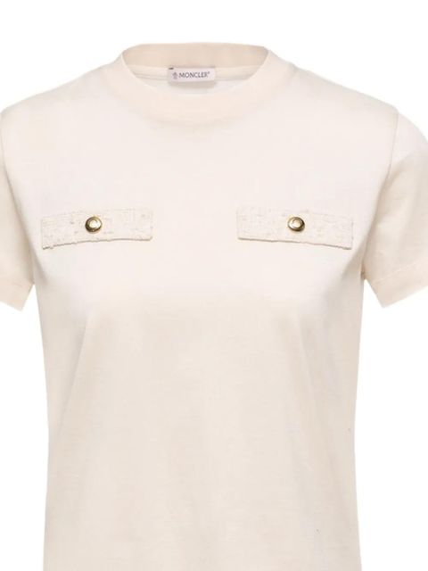 Moncler mock-pockets T-shirt - Neutrals - zdjęcie produktu nr 2