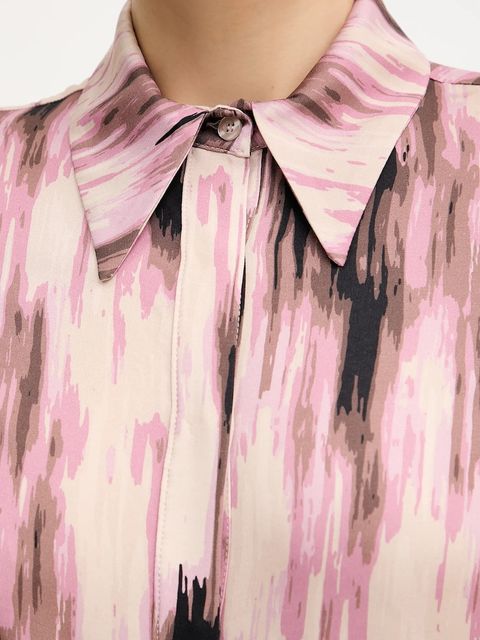 Silvian Heach koszula TONGEA damska kolor różowy regular z kołnierzykiem klasycznym GPA25458CA