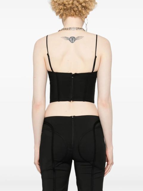 MISBHV Lara lace-up top - Black