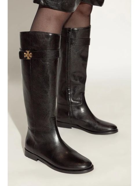 Tory Burch T Lock knee boots - Black - zdjęcie produktu nr 2