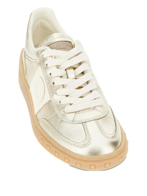 Valentino Garavani panelled lace-up sneakers - Gold - zdjęcie produktu nr 2