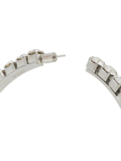 AREA large classic round hoops - Silver