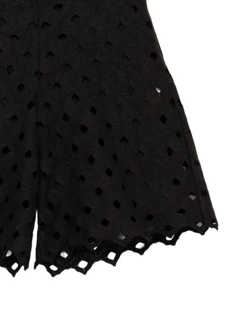 Max Mara eyelet shorts - Black