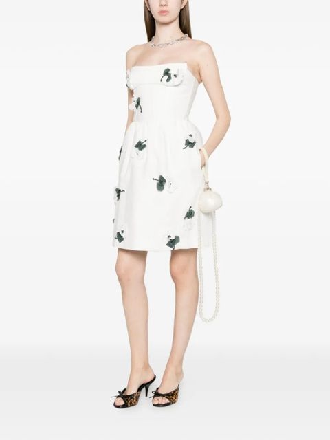 SHUSHU/TONG floral ruffle mini dress - White - zdjęcie produktu nr 2