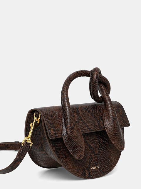 Yuzefi torebka skórzana PRETZEL