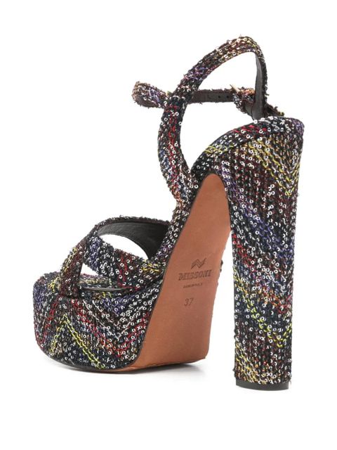 Missoni Angela platform heel sandals - Black