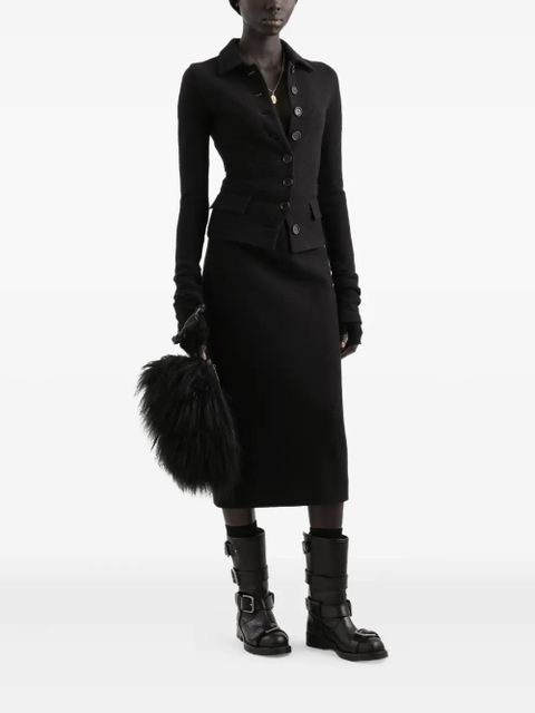 Dolce & Gabbana single-breasted wool cloth jacket - Black - zdjęcie produktu nr 2