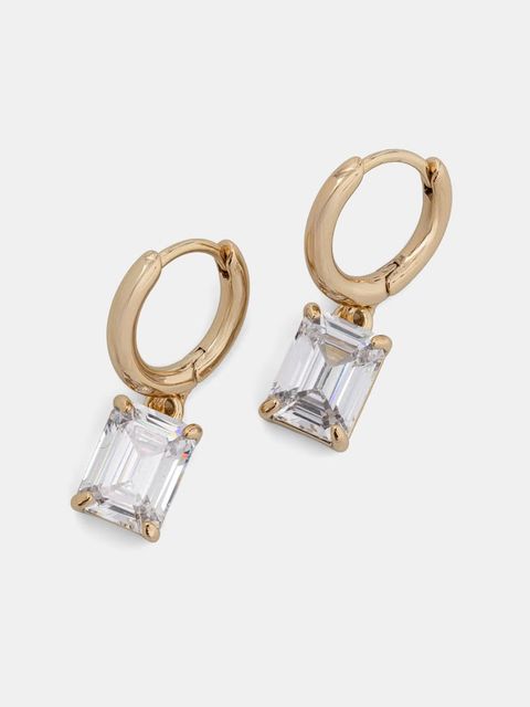 Lauren Ralph Lauren kolczyki damskie metalowe z cyrkonią - zdjęcie produktu nr 2