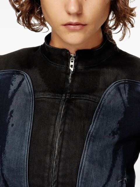 Diesel De-Morny-S panelled zip-front jacket - Blue