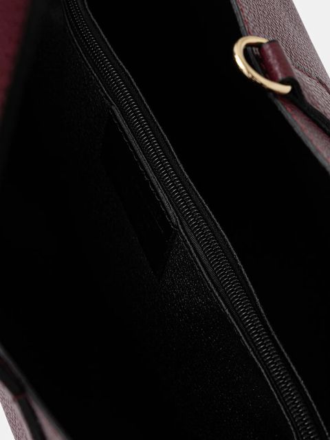 Answear.LAB torebka skórzana kolor bordowy