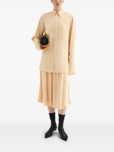 Jil Sander flared skirt - Yellow - zdjęcie produktu nr 2