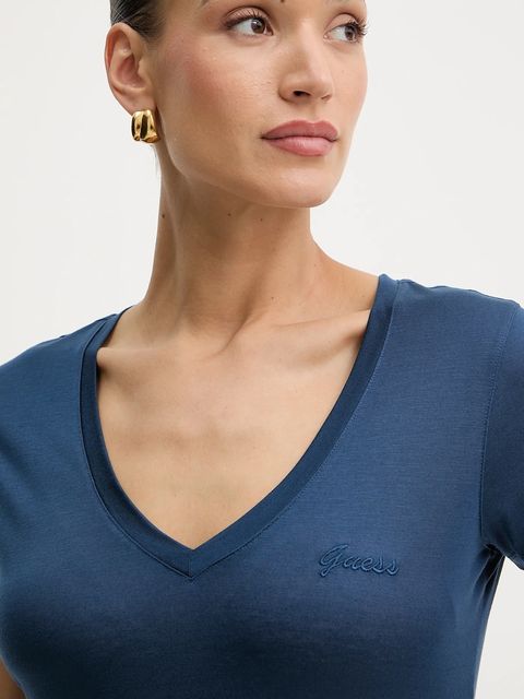 Guess t-shirt damski kolor granatowy W5GP31 KCSX2 - zdjęcie produktu nr 2