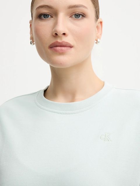 Calvin Klein Jeans bluza damska kolor zielony LV047B236G