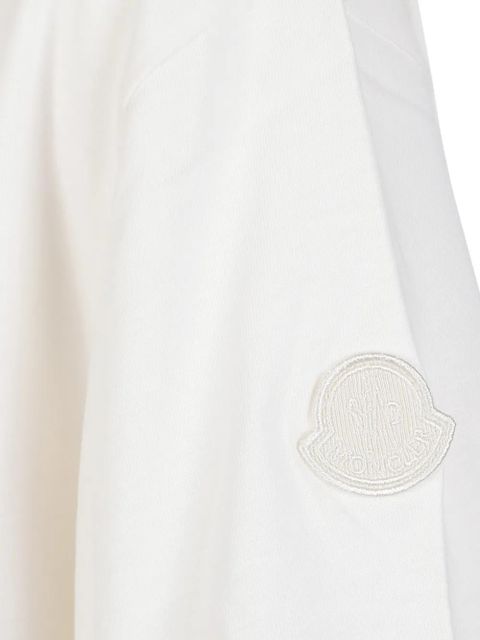 Moncler lace-detail patch-pocket T-shirt - Neutrals
