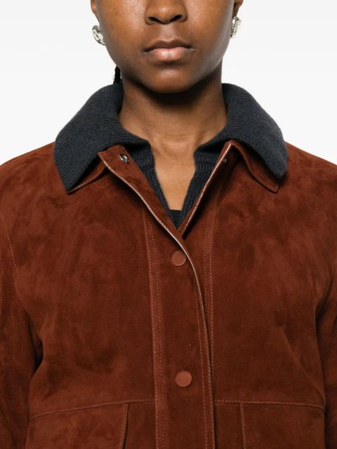Yves Salomon flap-pocket jacket - Brown