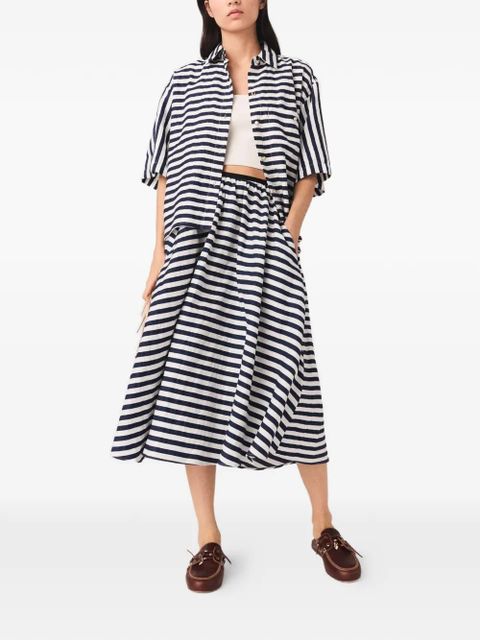 Maje striped A-line skirt - Blue - zdjęcie produktu nr 2