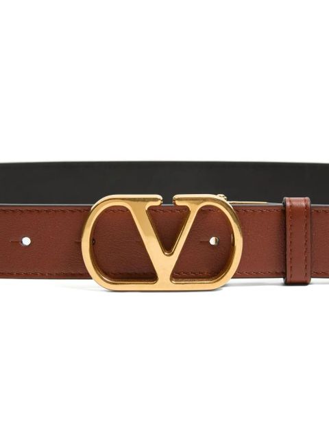 Valentino Garavani VLogo leather belt - Brown