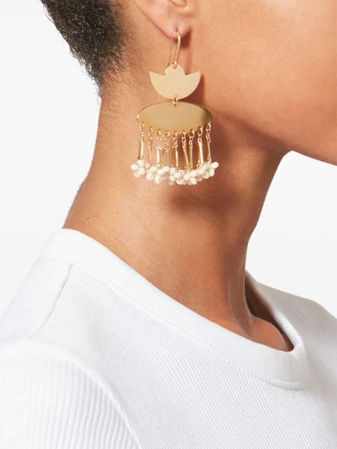 ISABEL MARANT Nora brass earrings - Gold