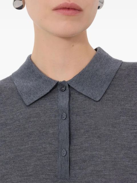 LouLou de Saison Migo ribbed polo shirt - Grey