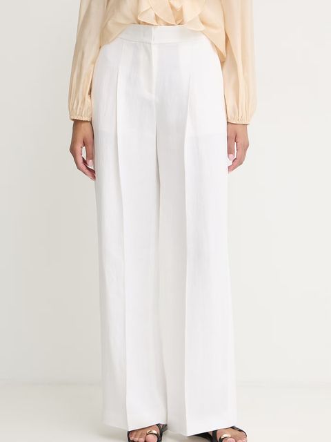 BOSS spodnie damskie z lnem Tiana11 - zdjęcie produktu nr 1