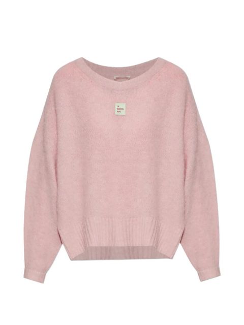 American Vintage round neck badge sweater - Pink - zdjęcie produktu nr 1