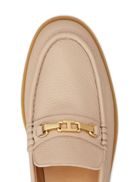 Tod's gold-tone detail loafers - Neutrals
