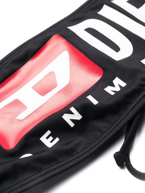 Diesel Bfb-Bryna logo-print bikini top - Black