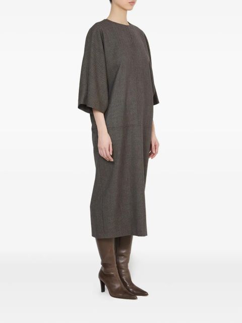 MM6 Maison Margiela textured midi dress - Grey