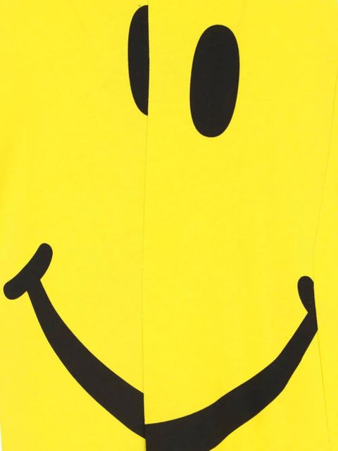 Moschino Smiley print A-line midi dress - White