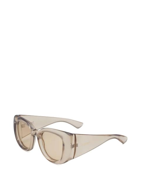 Saint Laurent Eyewear oval-frame sunglasses - Neutrals - zdjęcie produktu nr 2