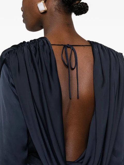 ROTATE BIRGER CHRISTENSEN satin cowl-neck maxi dress - Blue