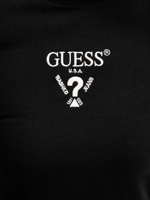Guess sukienka COLETTE kolor czarny mini prosta V4YK02 KCDH1