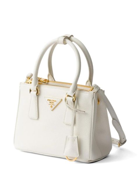 Prada mini Galleria leather tote bag - White